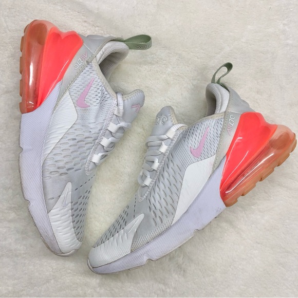 Nike air max 270 sneaker athletic running shoe white pink foam honeydew fashion - Picture 2 of 11